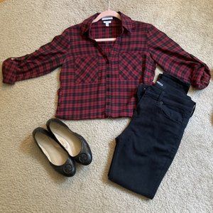 Express Plaid Button-Up Portofino